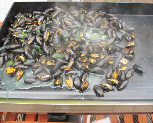 Plancha de moules