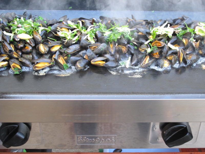 Moules cuisson plancha