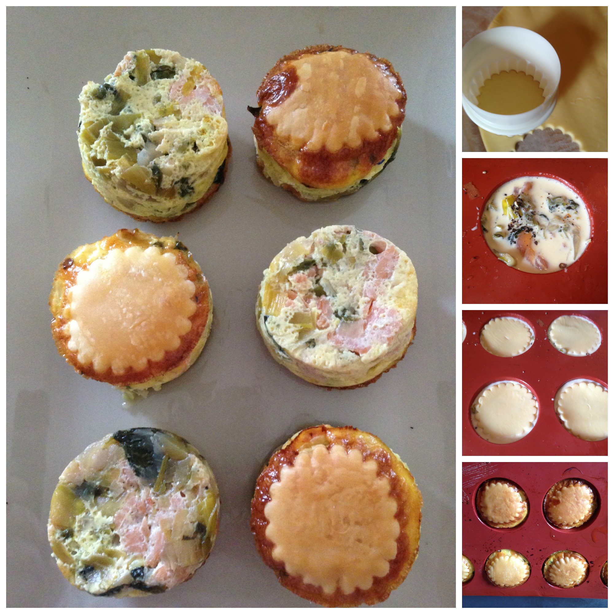 Mini quiche au saumon