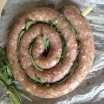 Saucisse à la sauge cuisinée à la plancha