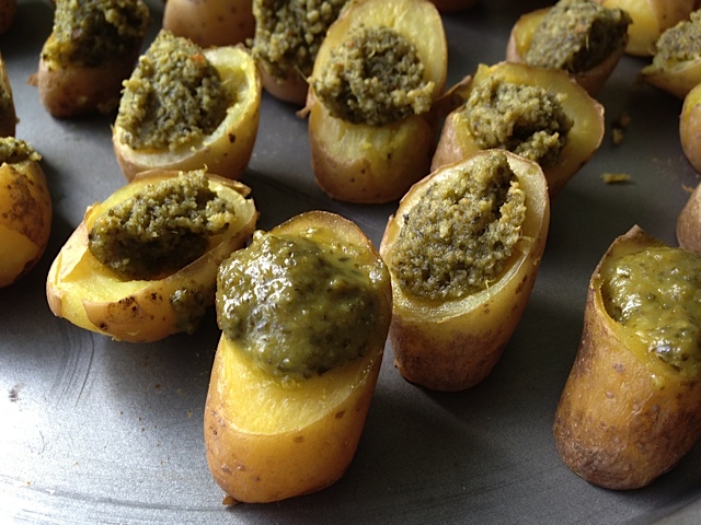 Pommes De Terre Au Pesto Pour Apero Anne Helene