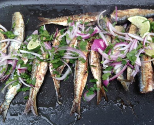 les sardines au grill