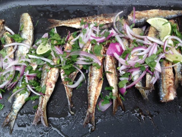 les sardines au grill