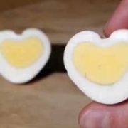 oeuf en forme de coeur