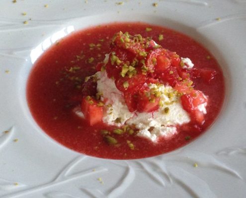 fraises ricotta