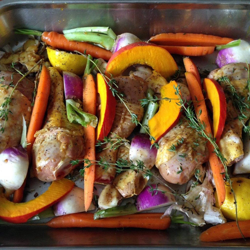 Pintade aux champignons cuisson douce en cocotte - Anne-Hélène