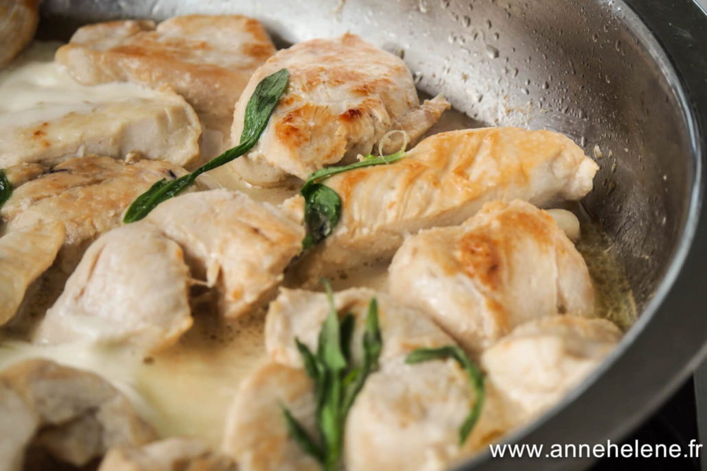 Blancs de poulet / Estragon / Crème fraîche - Anne-Hélène