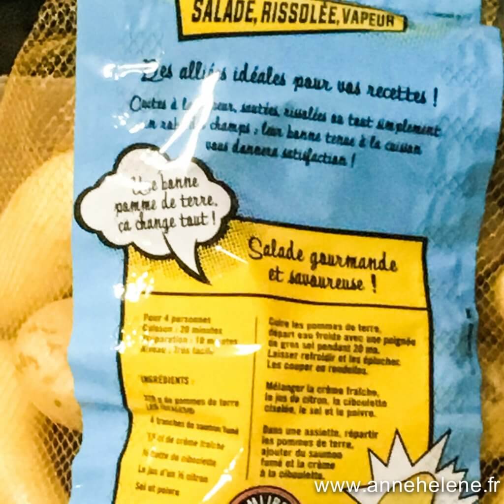 tout est marqué sur les paquets