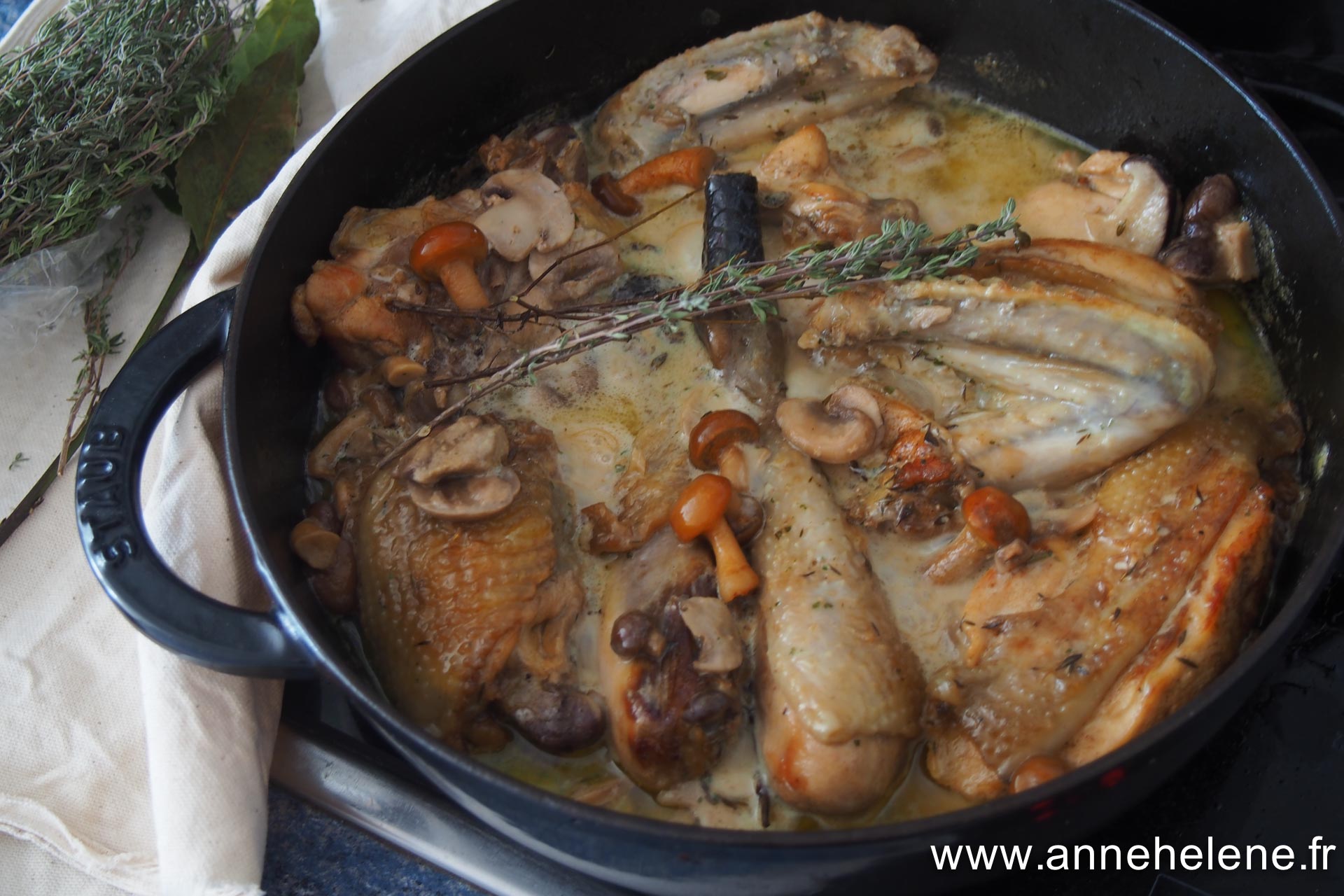 Poulet Creme Cocotte