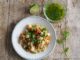 Salade de quinoa, courge buternut avec de la fêta