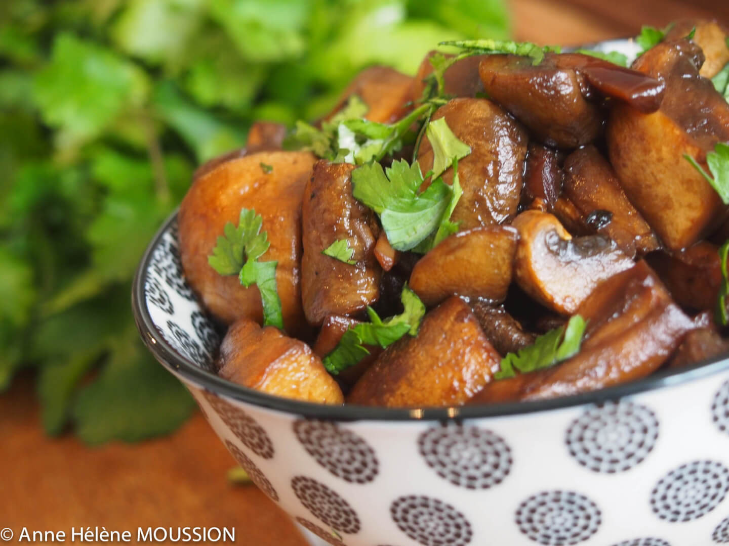 Champignons sauce soja, c