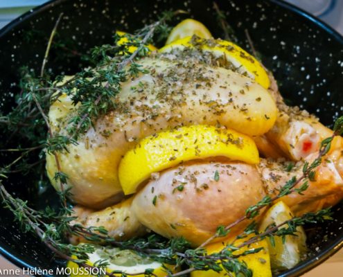 recette de poulet au citron et fines herbes