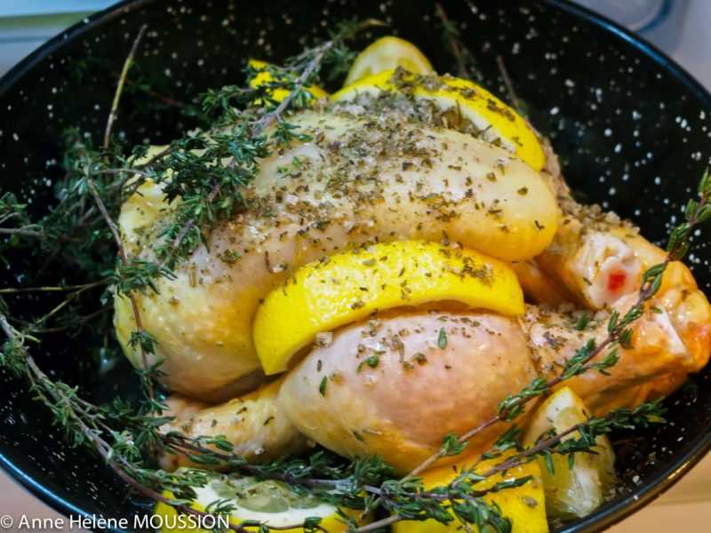 recette de poulet au citron et fines herbes