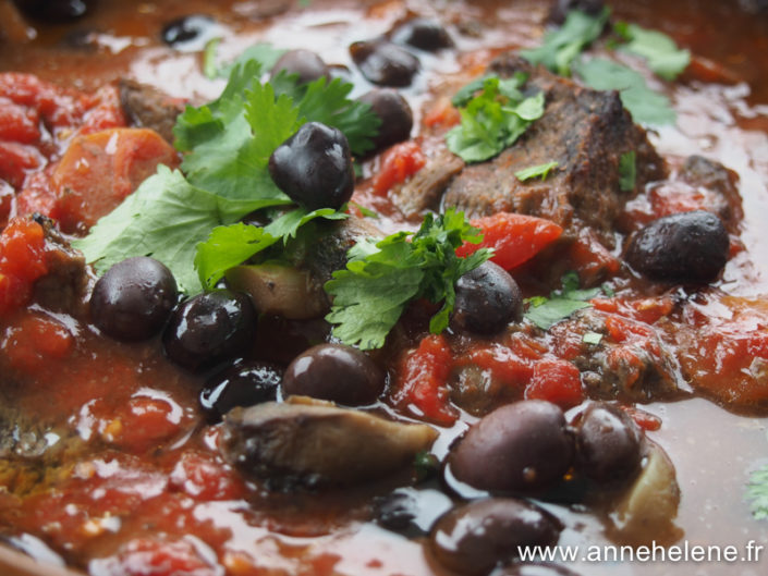 Daube de boeuf à l provençale cuisson au four.