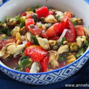 salade de moule et tomate