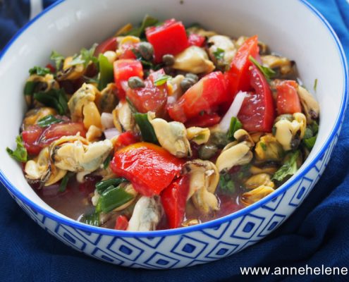 salade de moule et tomate