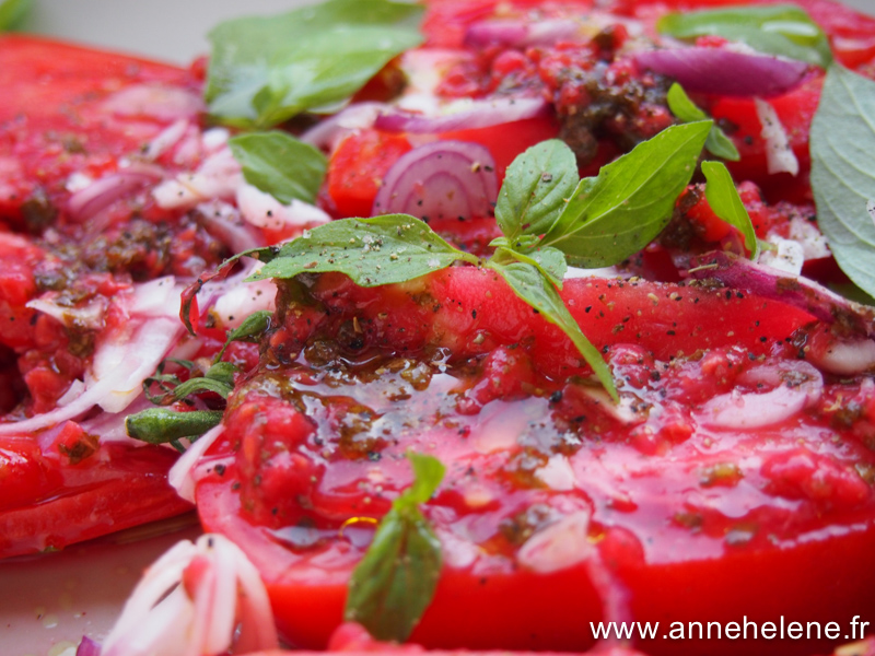 tomates à la framboise 