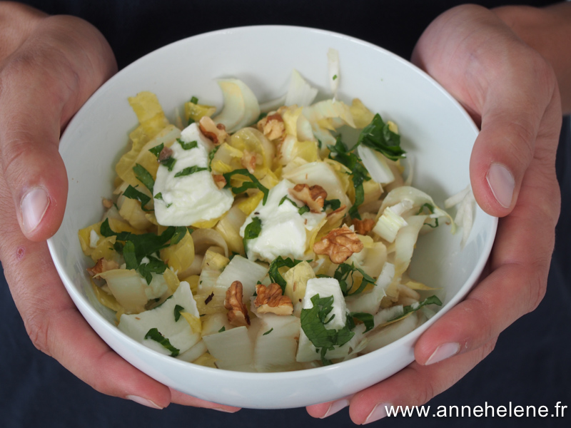 salade d'endives et mozzarella