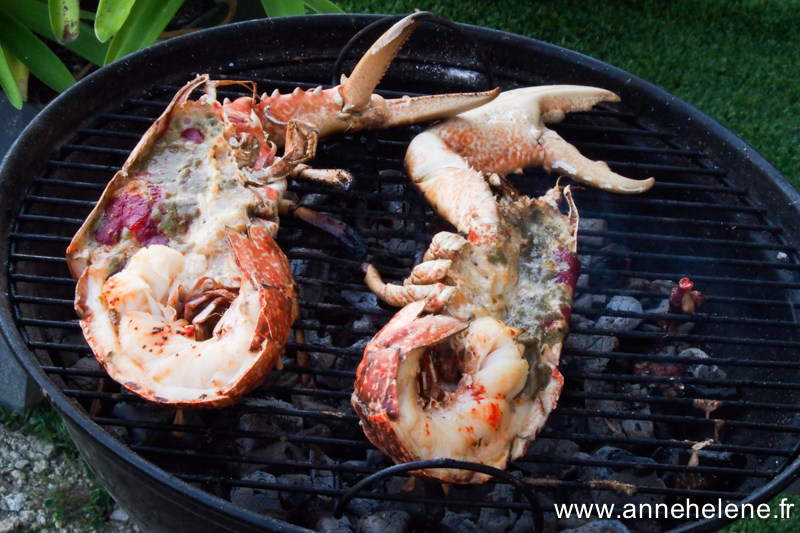 homard vivant cuit au bbq