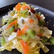 Salade d'endive au saumon et au kiwi