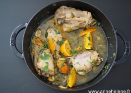 poulet mandarine et olive