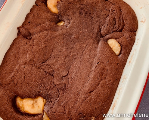 recette de gateau chocolat banane