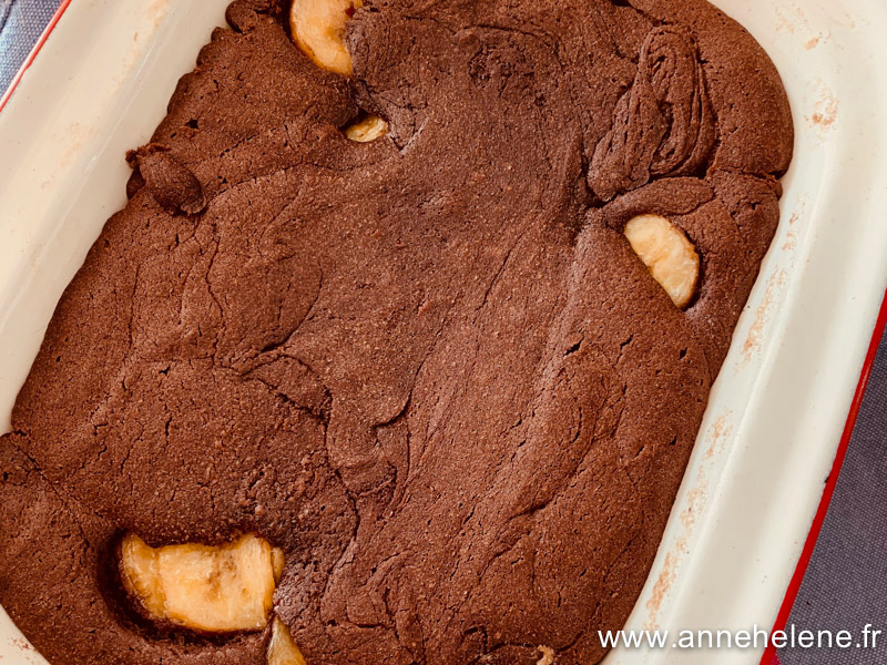 recette de gateau chocolat banane