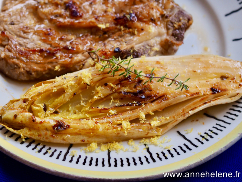 Endives braisées au jus de citron