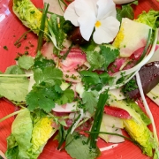 salade composée de légumes crus