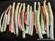 Asperges blanches et jeunes rhubarbes au four