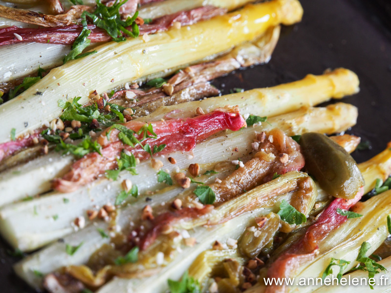 Asperges et rhubarbes