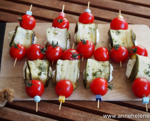 Tomate et courgette apéro