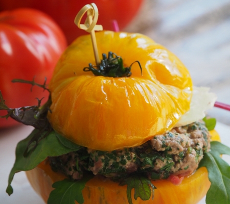 Burger de tomate d'antan