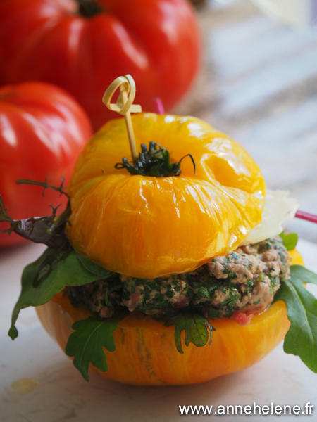 Burger de tomate d'antan