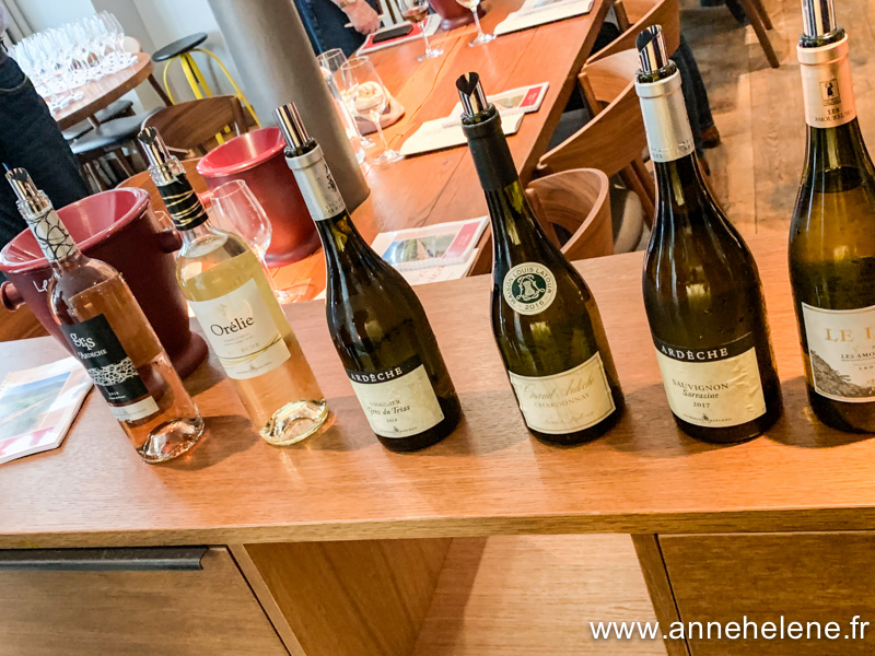 Dégustation de vins d'Ardèche