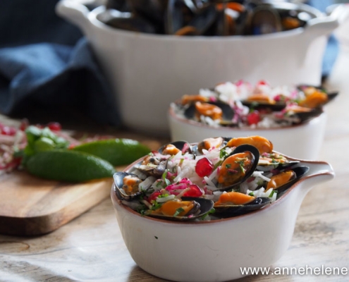 mouclade de moules au lait de coco et paprika fumé