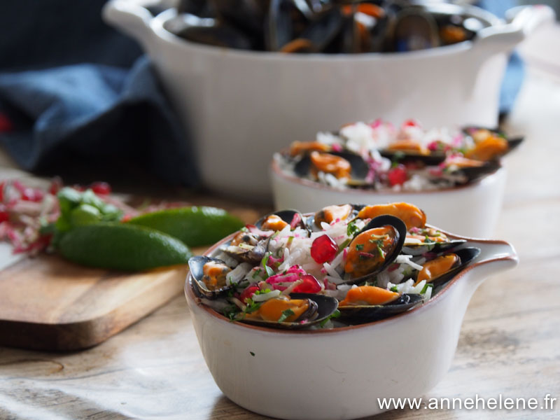 mouclade de moules au lait de coco et paprika fumé