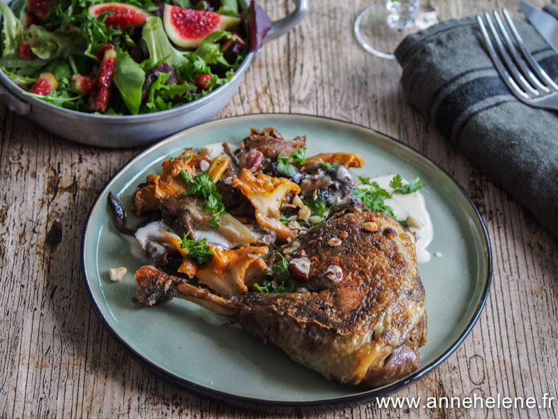 Pintade Aux Champignons Cuisson Douce En Cocotte