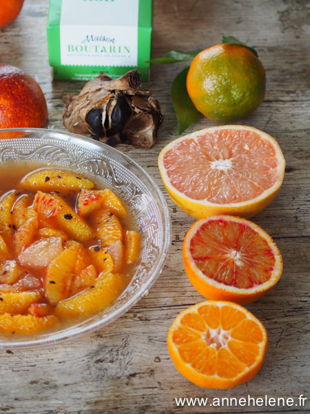 Recette de salade d'agrumes orange et pamplemousse 